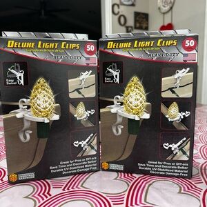 Adams Deluxe Shingle Gutter Light Clips Polypropylene Heavy Duty "2 Box" 50 Pack